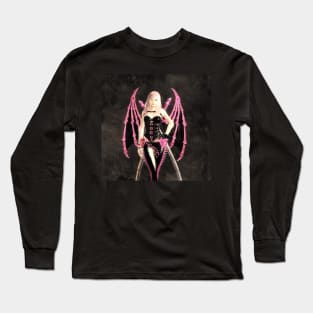 Pink batgirl Long Sleeve T-Shirt